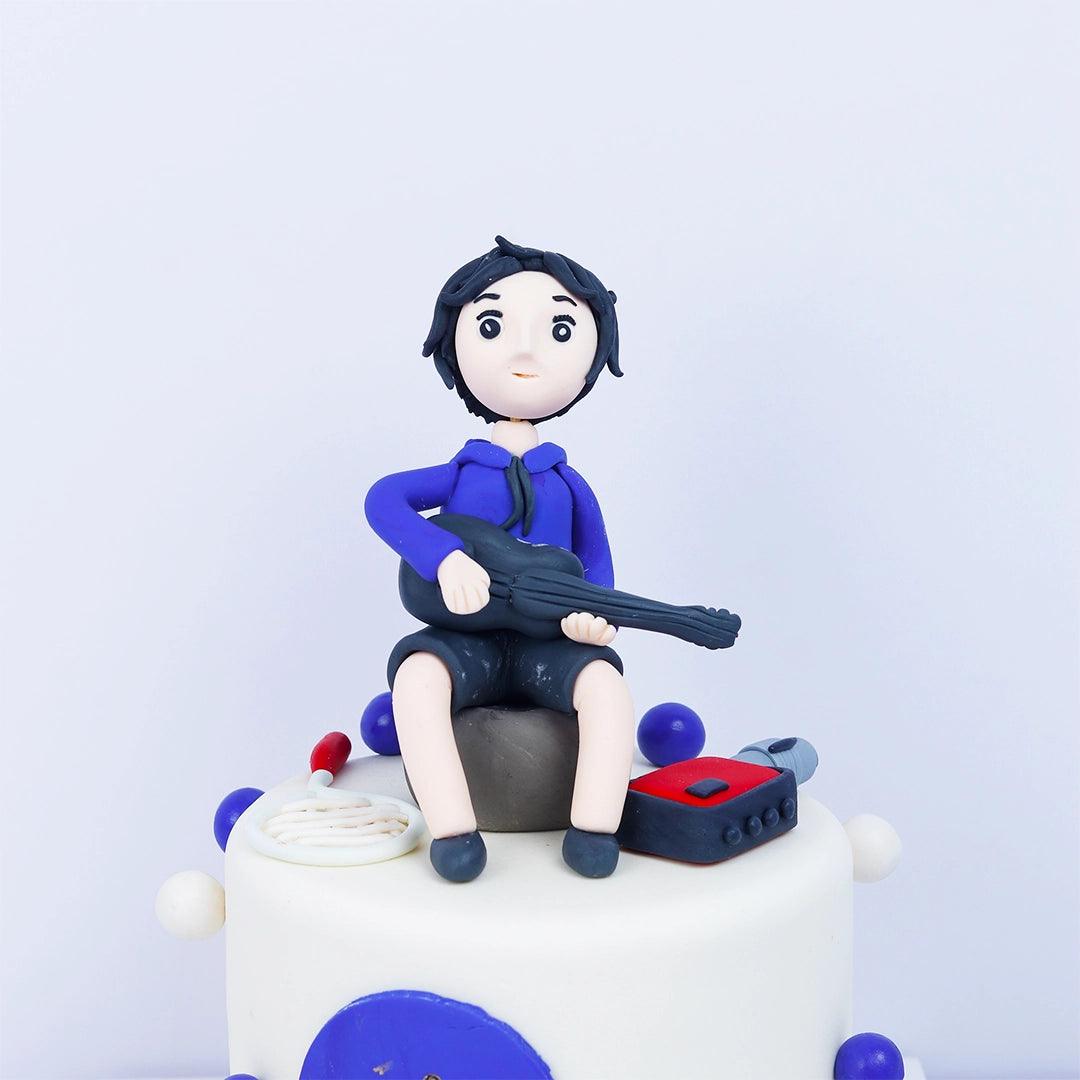 Man With Guitar Singer cake - Borsalle