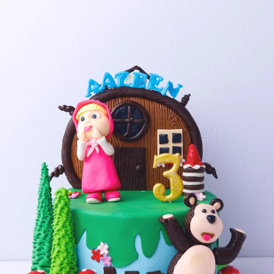 Masha and the Bear Cake Birthday Cake - Borsalle