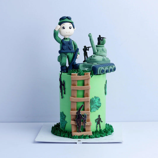 Military Man Theme Cake - Borsalle