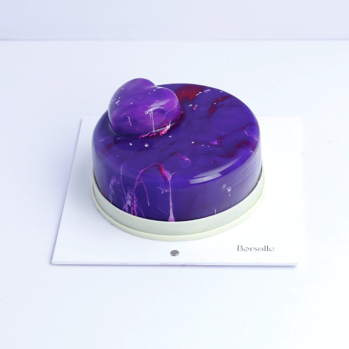 Miror Glaze (Purple Heart) Cake - Borsalle