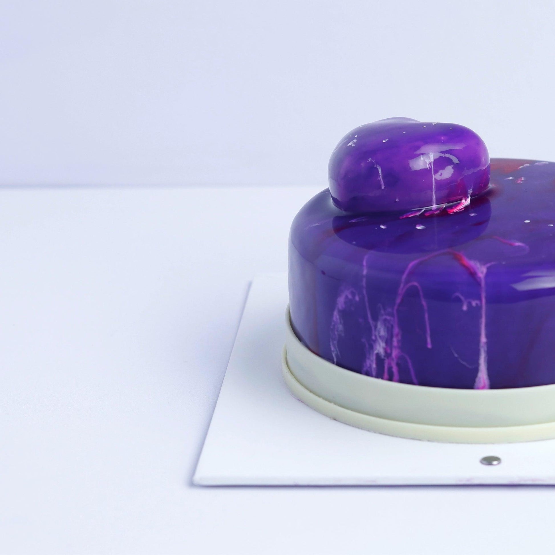 Miror Glaze (Purple Heart) Cake - Borsalle