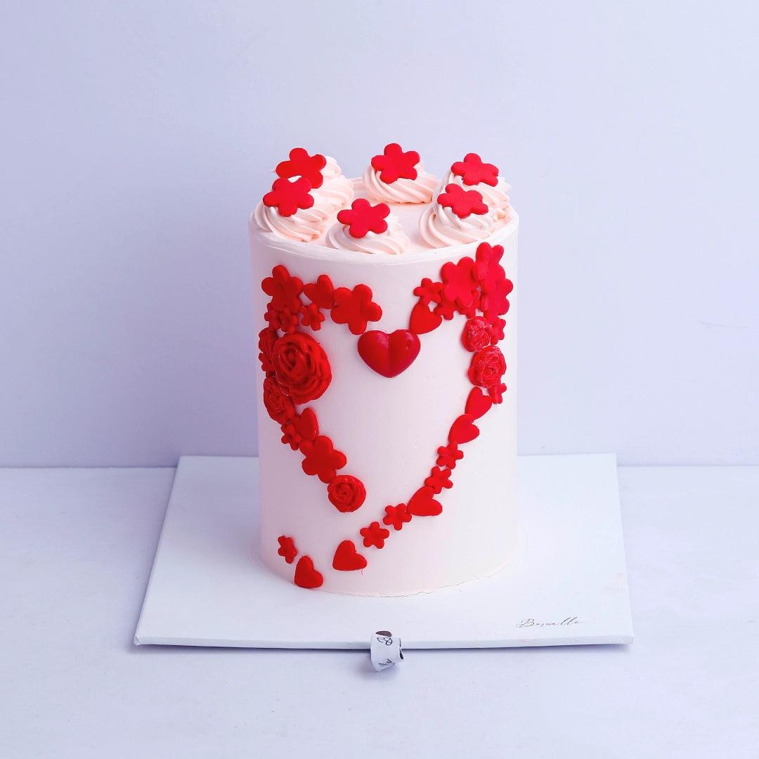 My Love Valentine cake - Borsalle