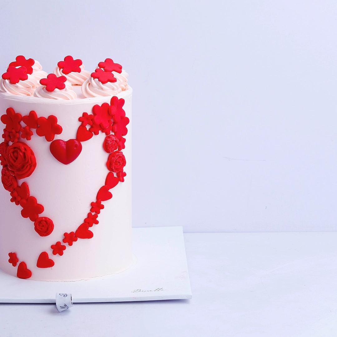 My Love Valentine cake - Borsalle