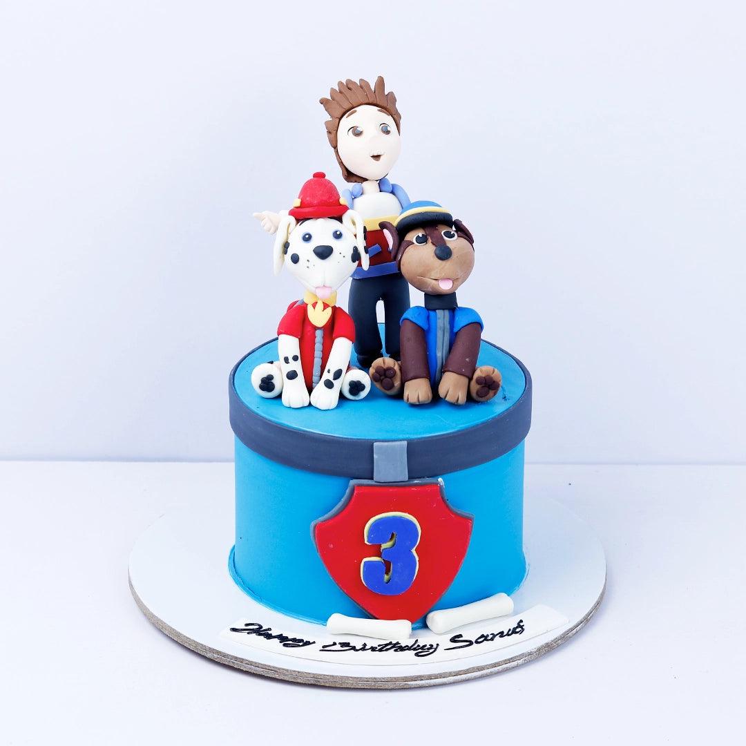 Paw Patrol Cake Cap'n Turbot and Marshall - Borsalle