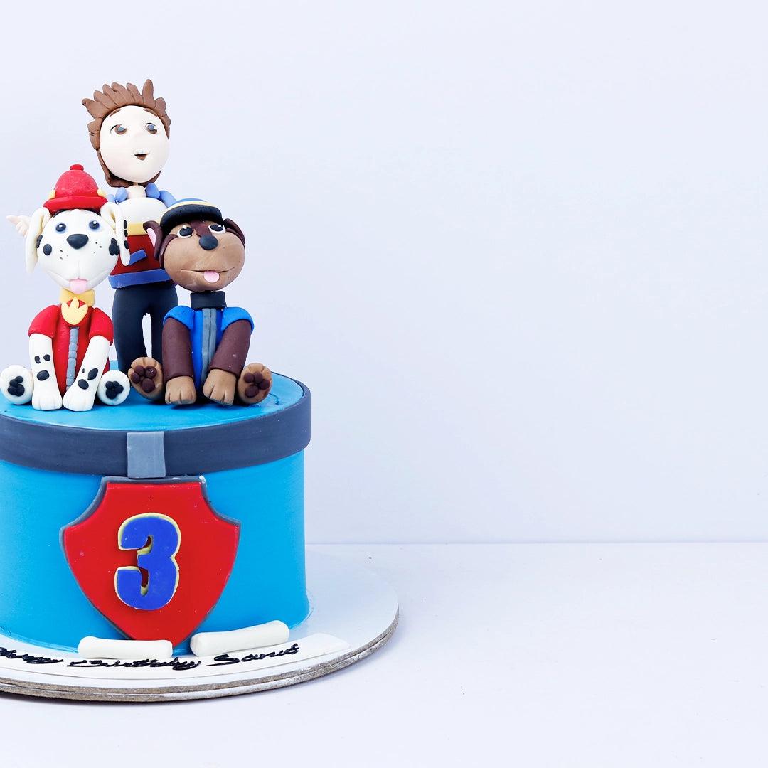 Paw Patrol Cake Cap'n Turbot and Marshall - Borsalle