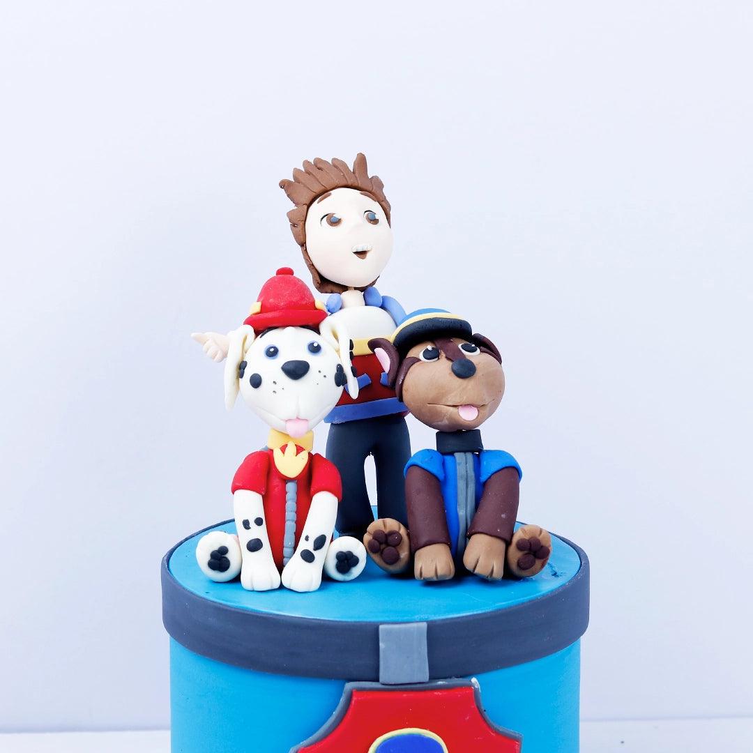 Paw Patrol Cake Cap'n Turbot and Marshall - Borsalle