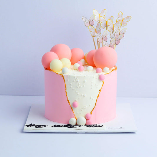 Pink Flutter Cake - Borsalle