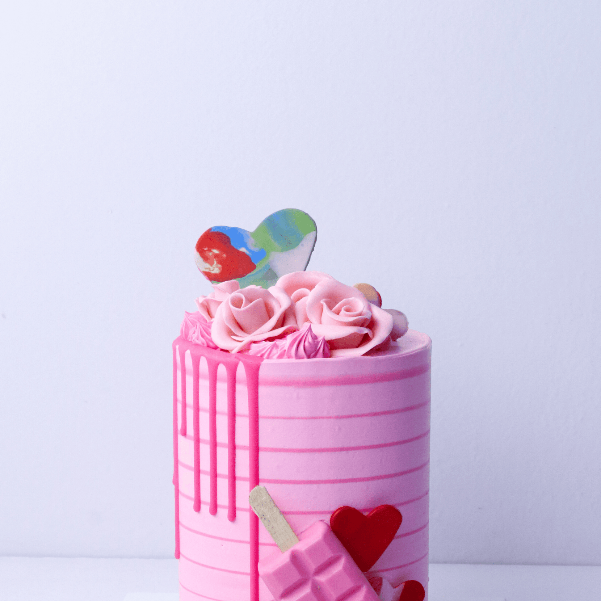 Pink Mini Chocolate Bar cake - Borsalle