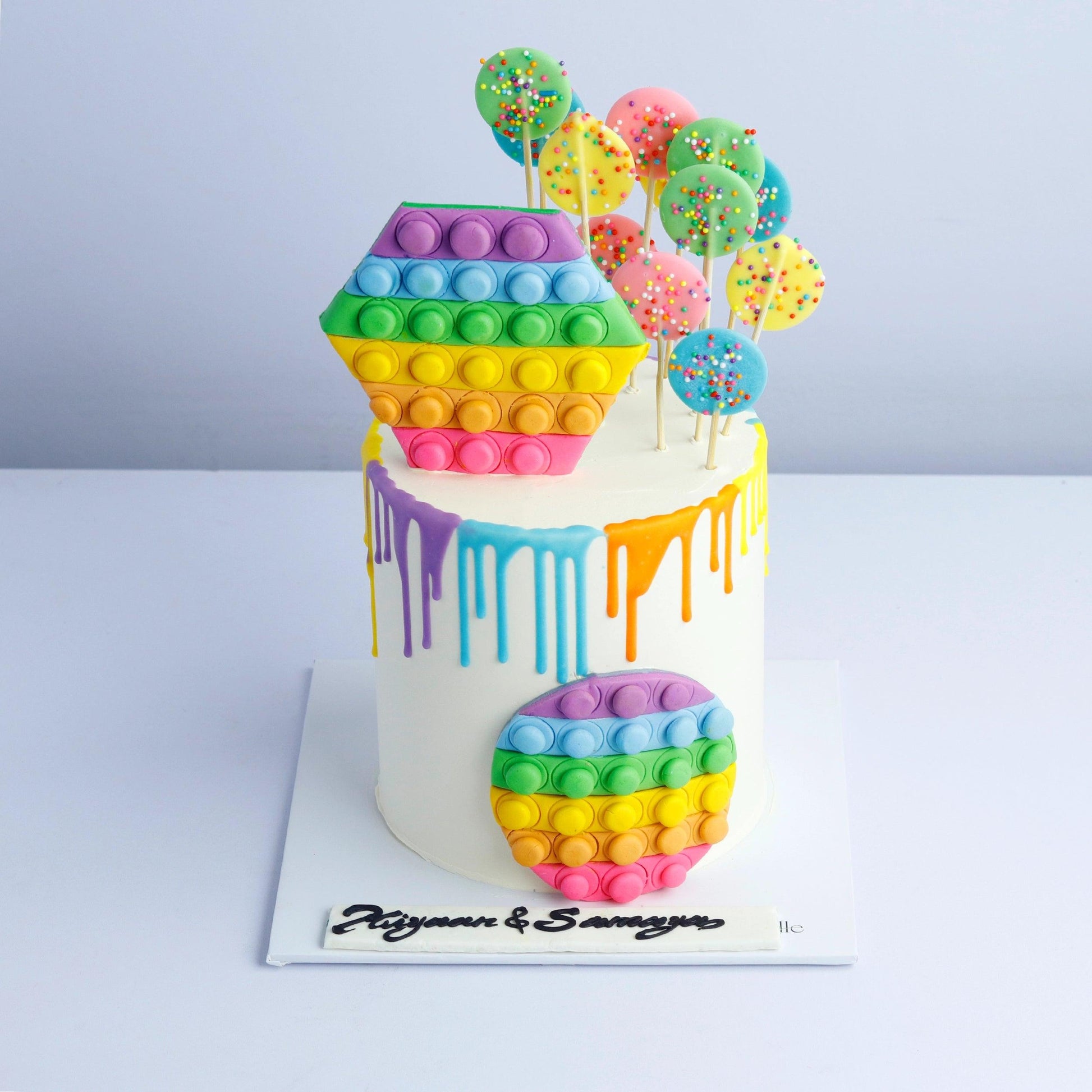 Pop Of Rainbow Cake - Borsalle