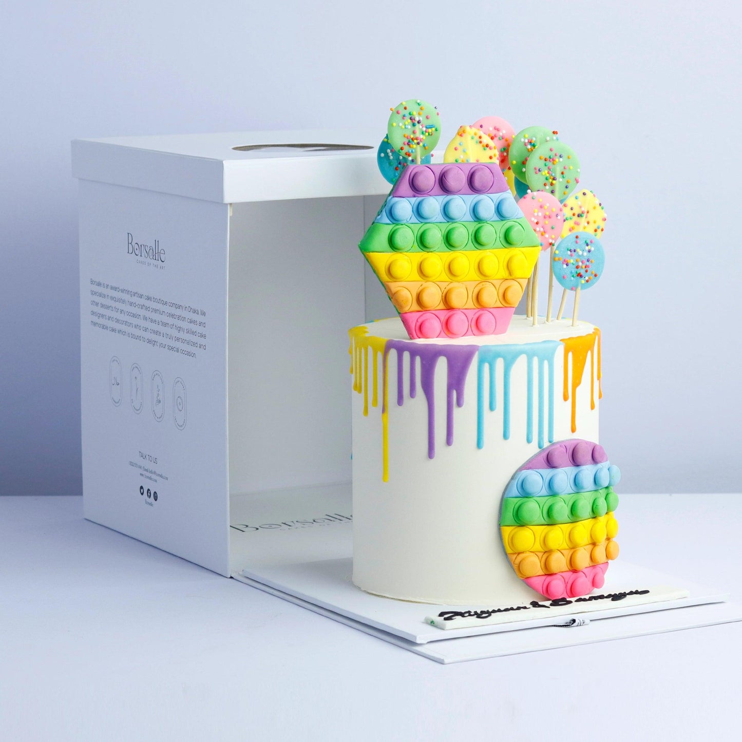 Pop Of Rainbow Cake - Borsalle