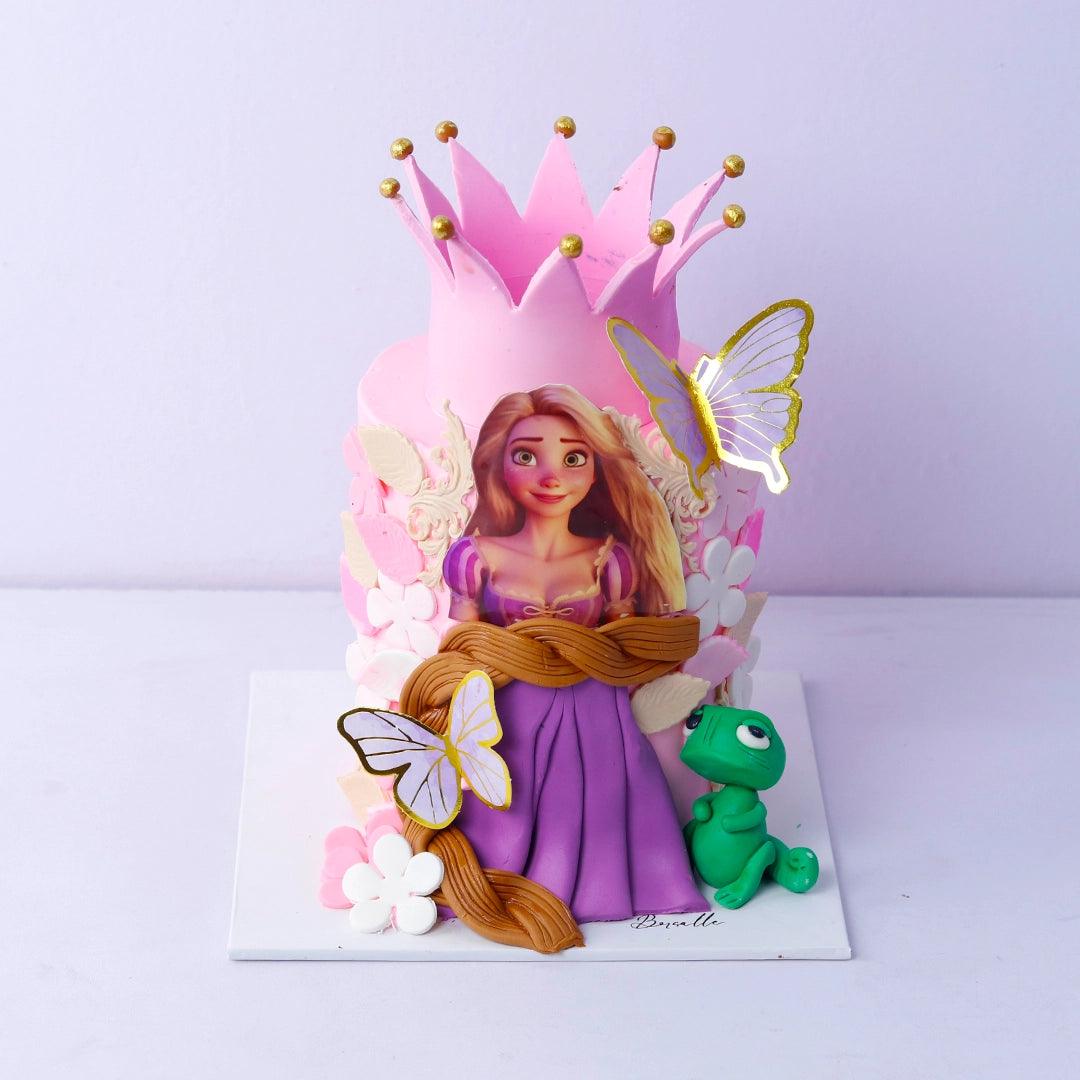 Princess Rapunzel Birthday Cake - Borsalle