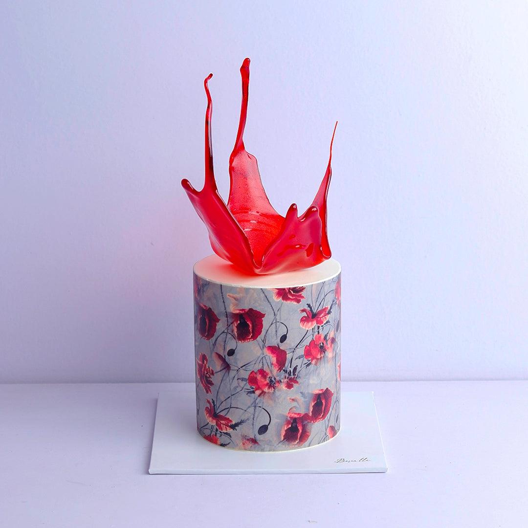 Printed Florals Cake - Borsalle