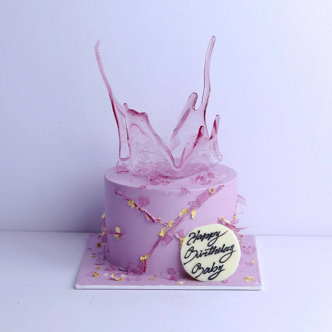 Purple crown Caramel sail cake - Borsalle