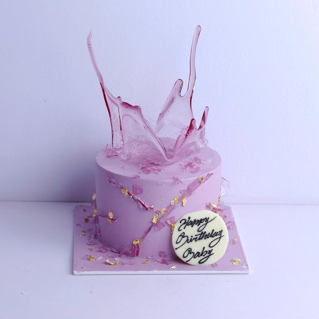 Purple crown Caramel sail cake - Borsalle