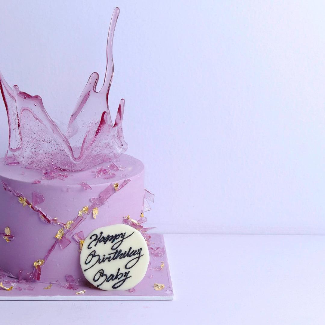 Purple crown Caramel sail cake - Borsalle