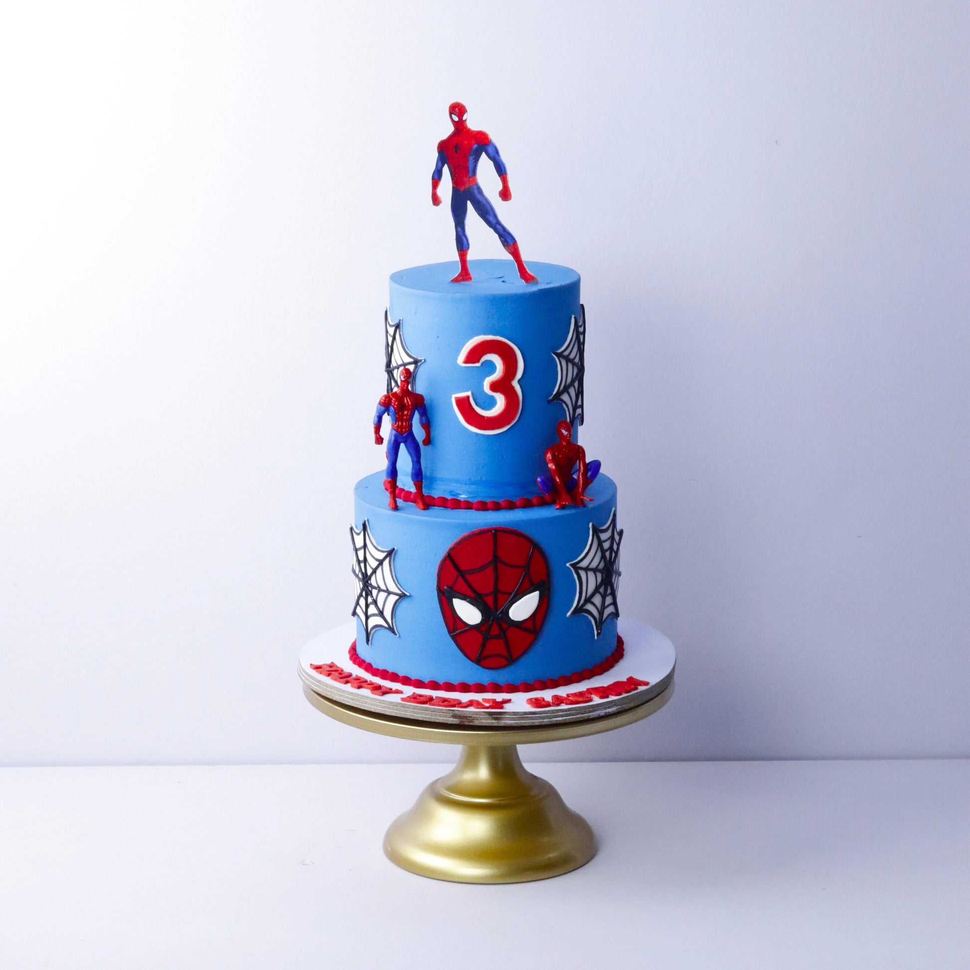 Spider-Man Two Tier Cake - Borsalle