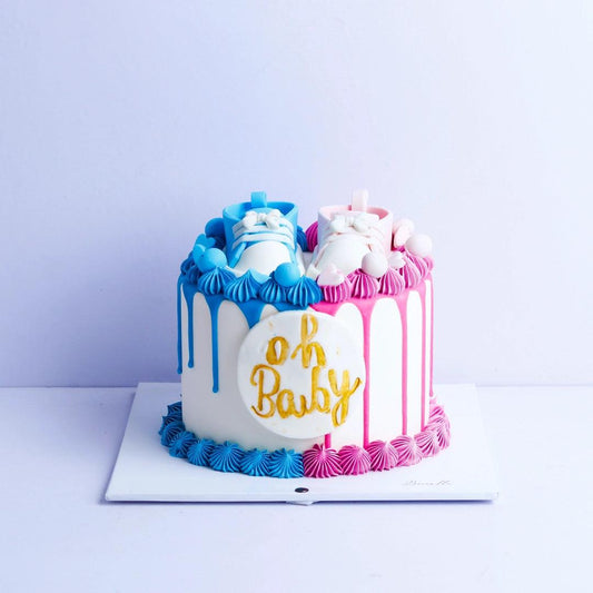 Surprise Baby shower cake - Borsalle