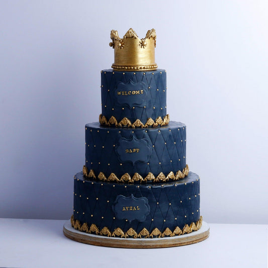 Three Tier Royal Celebration Cake - Borsalle