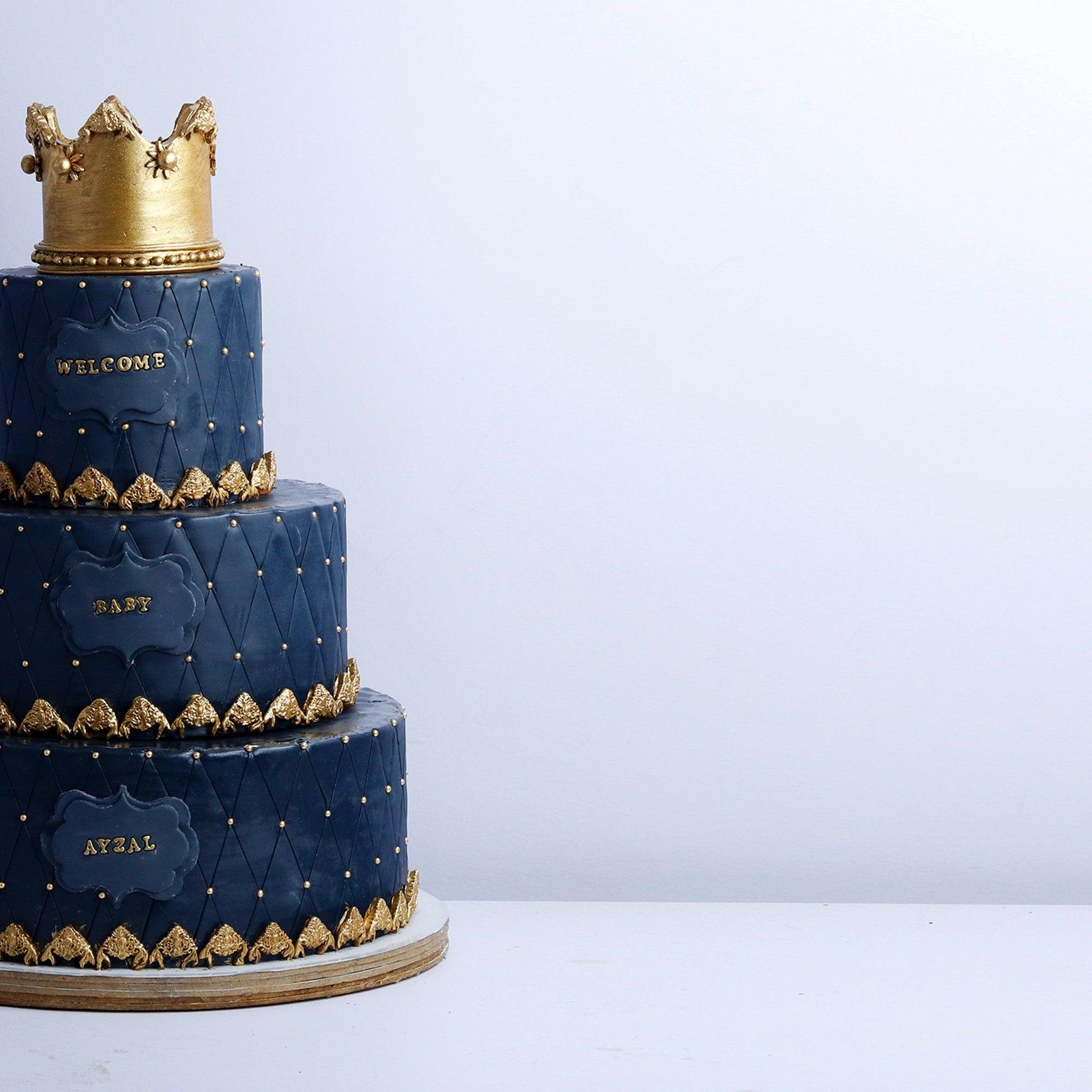 Three Tier Royal Celebration Cake - Borsalle