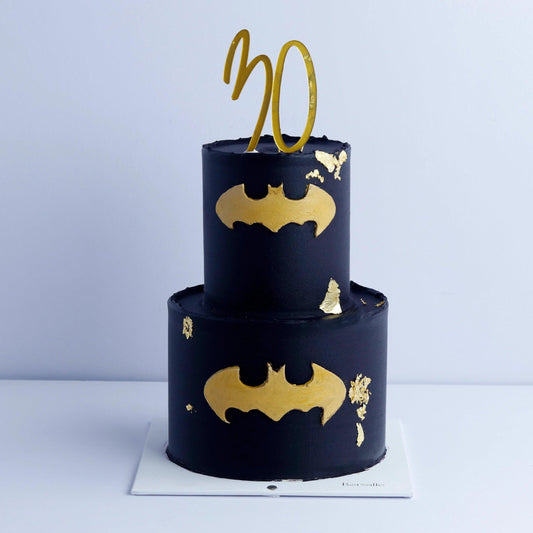 Two Tier Batman Theme Cake - Borsalle