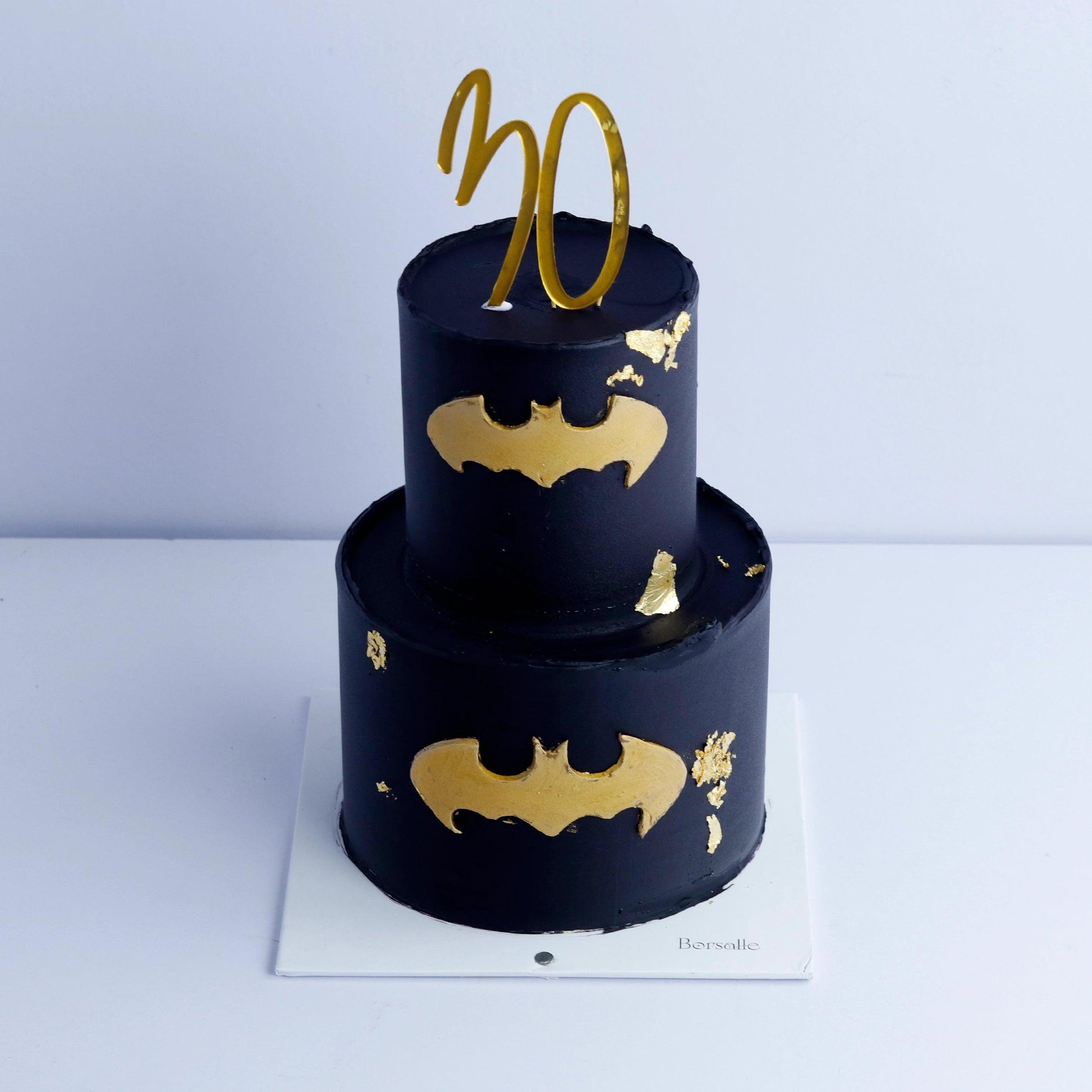 Two Tier Batman Theme Cake - Borsalle