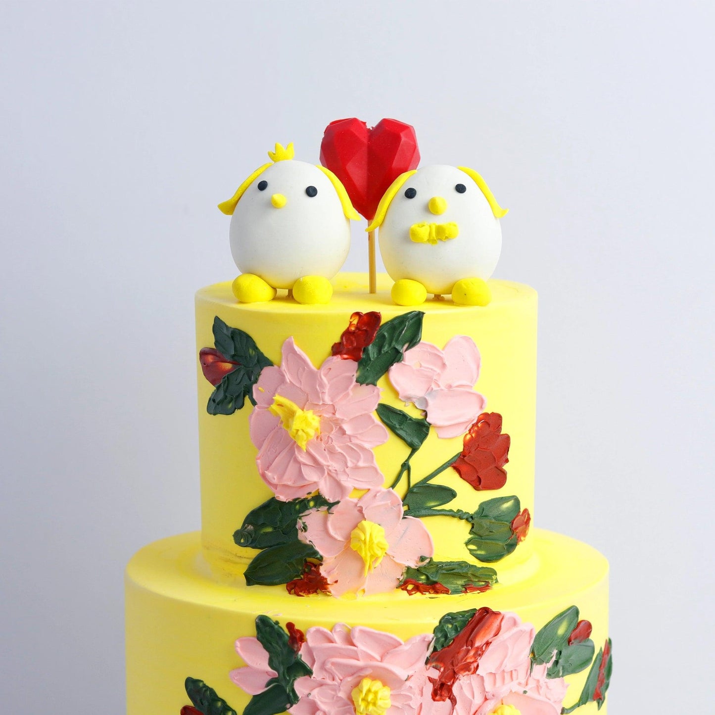 Two Tier Lovebirds Delight Cake - Borsalle