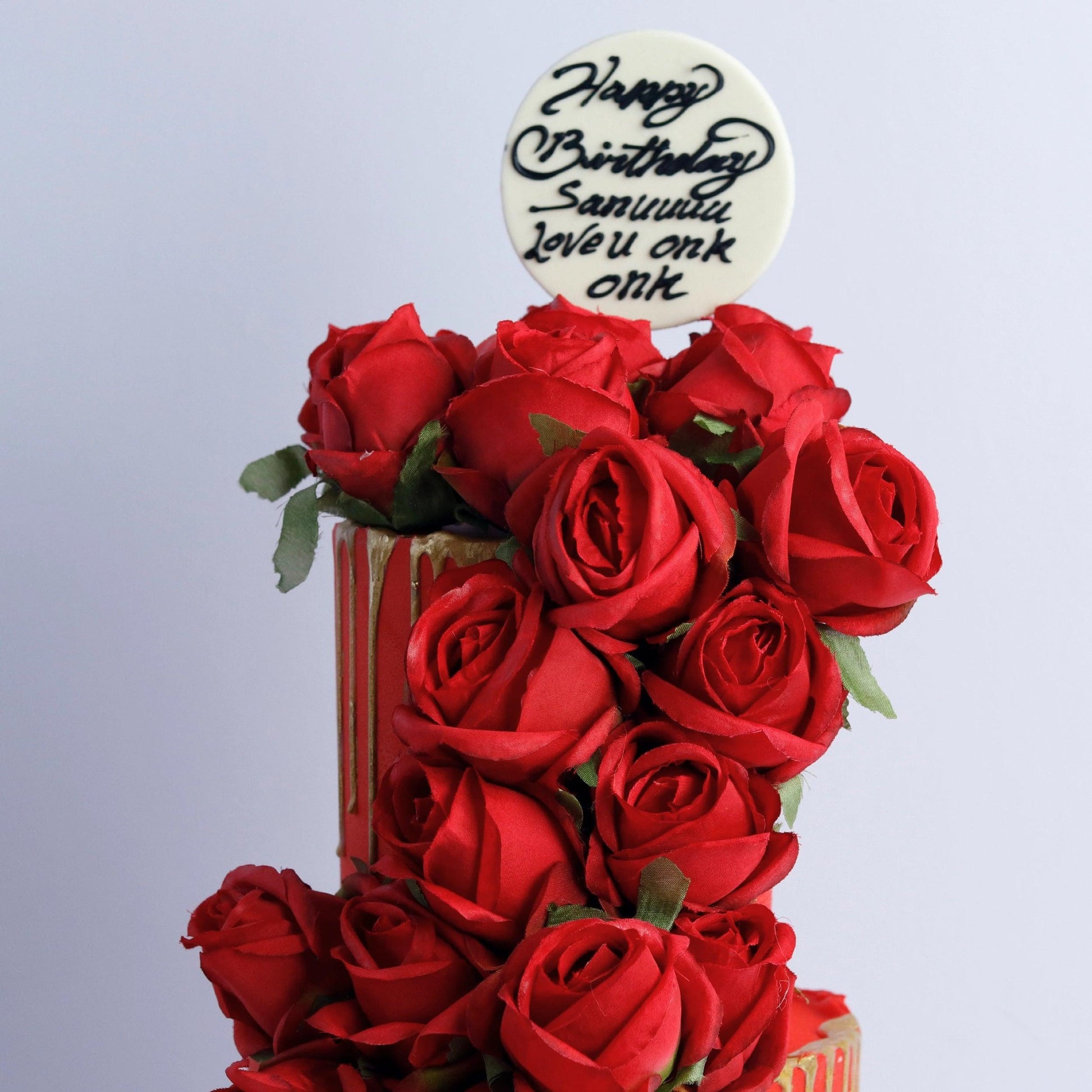 Two Tier Roses Bloom Cake - Borsalle